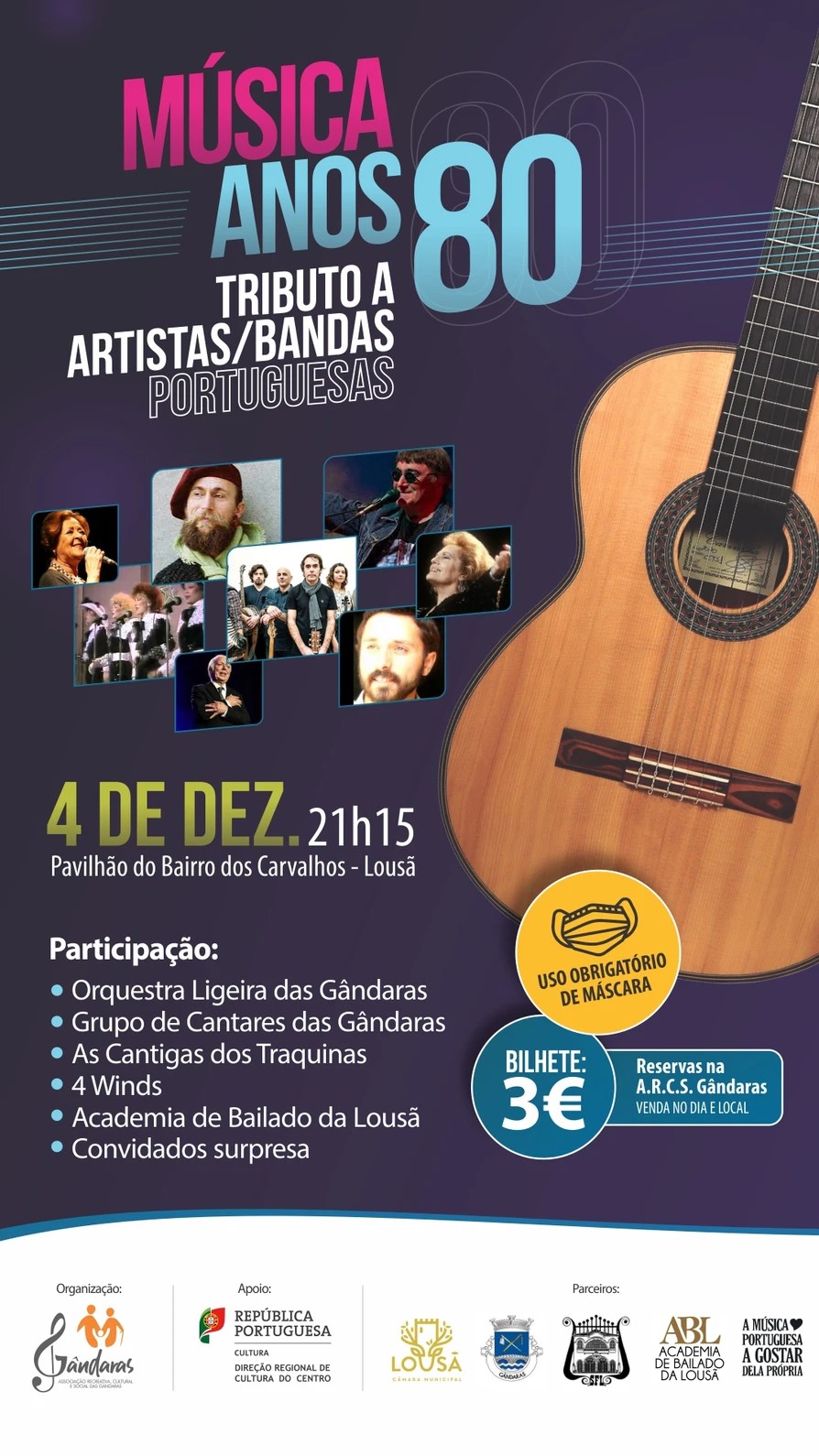 Tributo a Artistas e Bandas Portuguesas dos anos 80